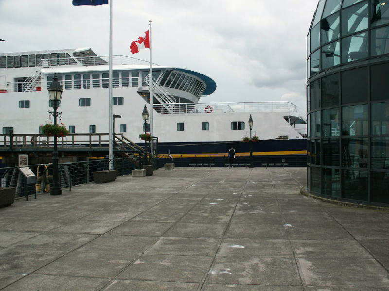 At The Dock In Bellingham, Washington Waiting To Board The Ferry Columbia