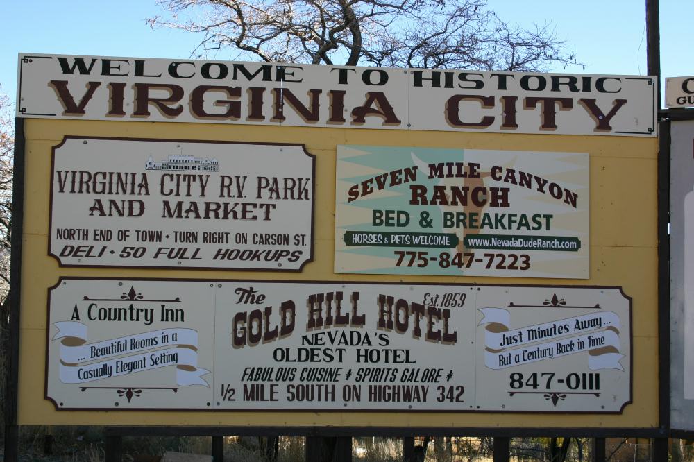“Virginia City, Nevada and on to Silver City and Gold Canyon, NV”